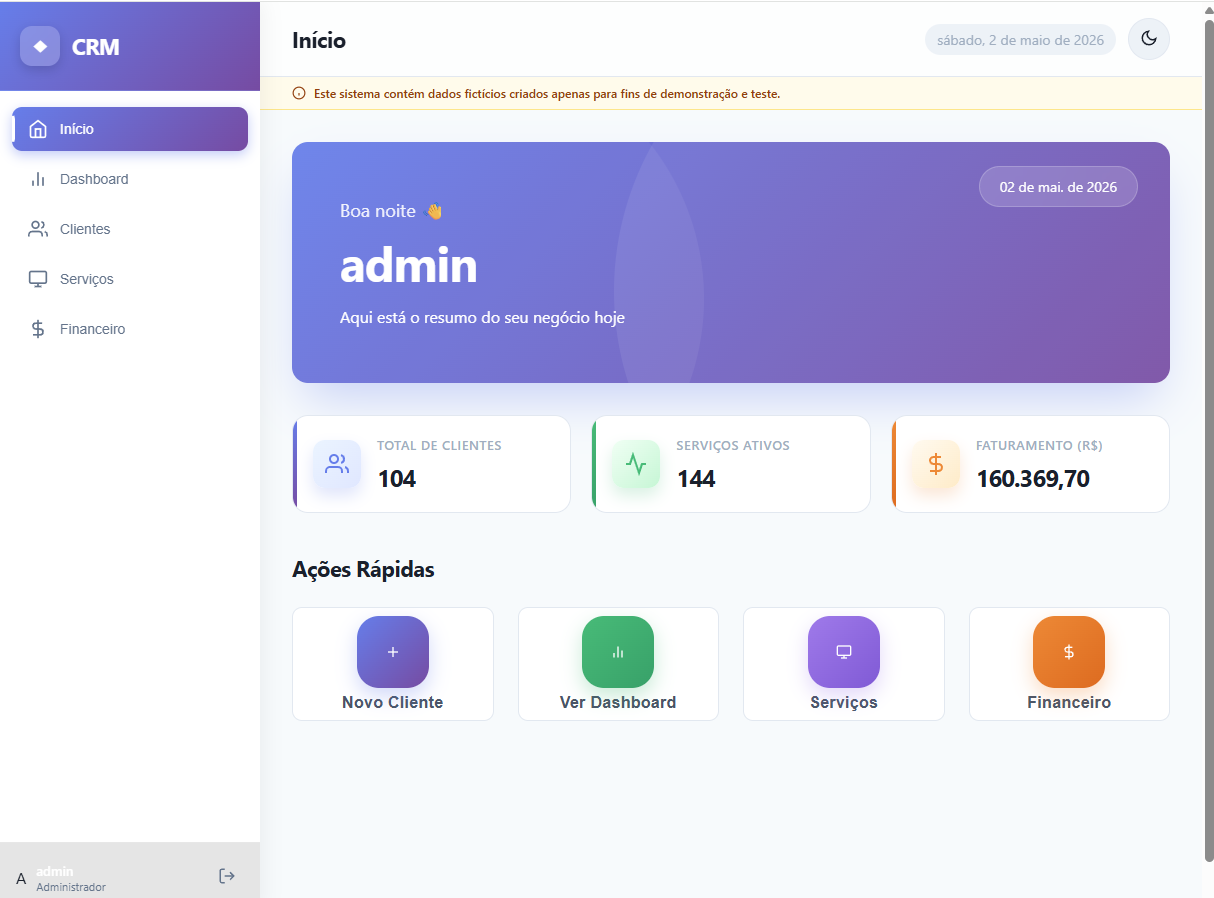 Sistema CRM - Gestão de Clientes e Serviços