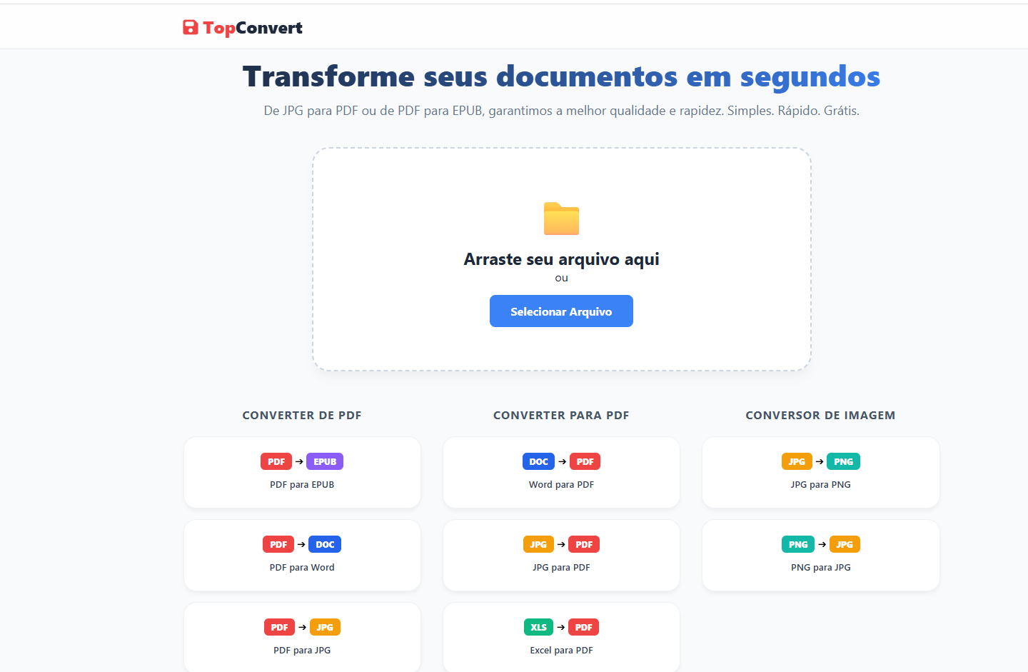 TopConvert Pro - Conversor de Arquivos