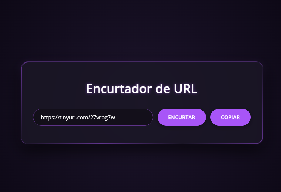 Encurtador de Links - TinyURL API