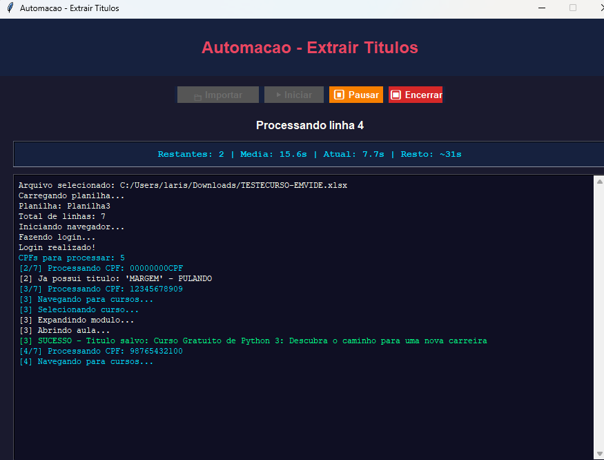 DataSync Bot - Automação Python com Playwright